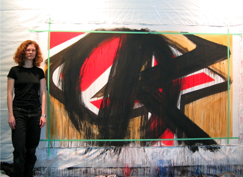 Marta Baricsa with Czar super power painting