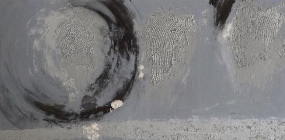 Marta Baricsa Surfaces Grey stone painting