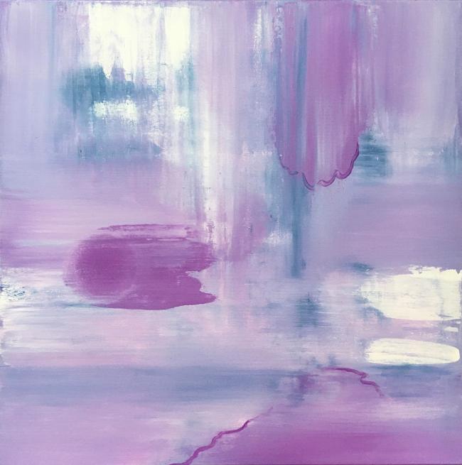 lavender mist painting by Marta Baricsa