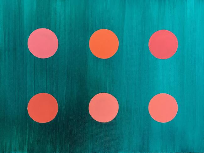 playful coral dots by Marta Baricsa